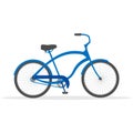 Bike isolated on white background. Vector illustration Royalty Free Stock Photo