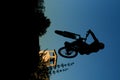 Bike jump silhouette