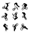 Bike jumping Royalty Free Stock Photo