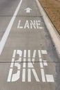 Bike Lane Royalty Free Stock Photo