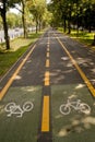 Bike lane Royalty Free Stock Photo