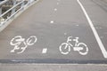 Bike Lane in Amsterdam, Holland Royalty Free Stock Photo