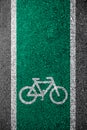 Bike lane asphalt texture Royalty Free Stock Photo