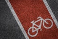 Bike lane asphalt texture Royalty Free Stock Photo