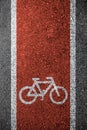 Bike lane asphalt texture Royalty Free Stock Photo
