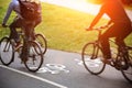 Bike lane Royalty Free Stock Photo