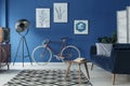 Bike in living room Royalty Free Stock Photo