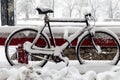 Bike lost in the snow - Bucharest, Romania