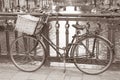 Bike near Canal in Amsterdam, Holand Royalty Free Stock Photo