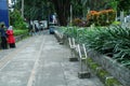bike parking lot on Jalan Captain Muslihat, Bogor, West Java, Indonesia