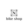 Bike part vector logo for bike shop letter N