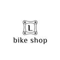 Bike part vector logo for bike shop letter L
