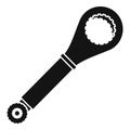 Bike pedal piece icon, simple style