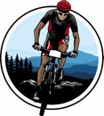 bike racing illustration design vector