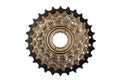 Bike rear cassette, stars of speeds. Royalty Free Stock Photo