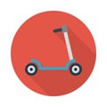 Bike reception vector flat icon