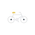 Bike reception vector  flat  icon Royalty Free Stock Photo