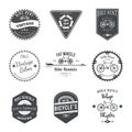 Bike Rent Label and Badges Design. Vector Royalty Free Stock Photo