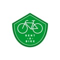 Bike rental logo.