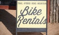 Bike Rentals for Trails, Roads and Mountain Royalty Free Stock Photo