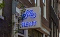 Bike Renting Sign