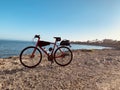 A bike ride on the beach of more mesa in Santa Barbara