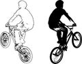 Bike riders vector