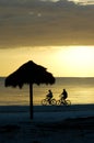 Bike riding couple on Fort Myers Beach