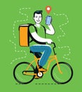 Bike riding. Cycling, travel concept vector illustration