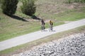 Bike riding on the Oklahoma River Trail