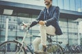 Bike riding after work. Royalty Free Stock Photo