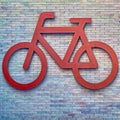 Bike route sign