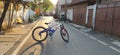 bike shadow street sunshine landscape