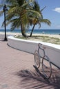 Bike Shaped Bicycle Rack at the Beach