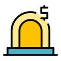 Bike share lock icon vector flat Royalty Free Stock Photo