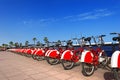 Bike Sharing in Barcelona Spain Royalty Free Stock Photo