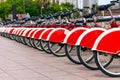 Bike Sharing in Barcelona Spain Royalty Free Stock Photo