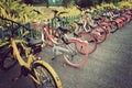 Bike sharing in china Royalty Free Stock Photo