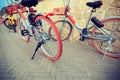 Bike sharing in china Royalty Free Stock Photo