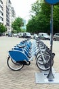 Bike sharing station Royalty Free Stock Photo