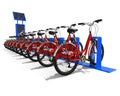 Bike Sharing station concept Royalty Free Stock Photo