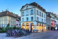 Bike sharing station in Morges, Switzerland Royalty Free Stock Photo