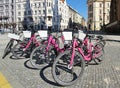 Bike sharing station Royalty Free Stock Photo