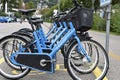 Bike sharing system in cities and towns by company Velospot.
