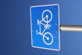 Bike sign Royalty Free Stock Photo