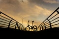 Bike Silhouette Royalty Free Stock Photo