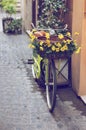 Bike in the street Royalty Free Stock Photo