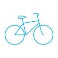 Bike symbol isolated on white background