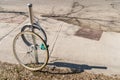 Bike theft with locked wheel