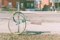 Bike theft with locked wheel